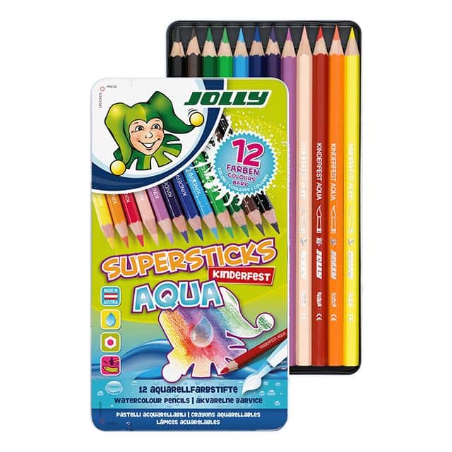 JOLLY Supersticks Aqua 12 Farben (wasservermalbar)