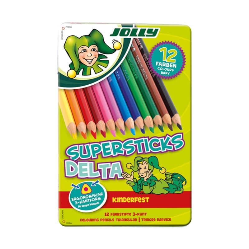 Ergonomische Buntstifte Supersticks Delta 12 Farben